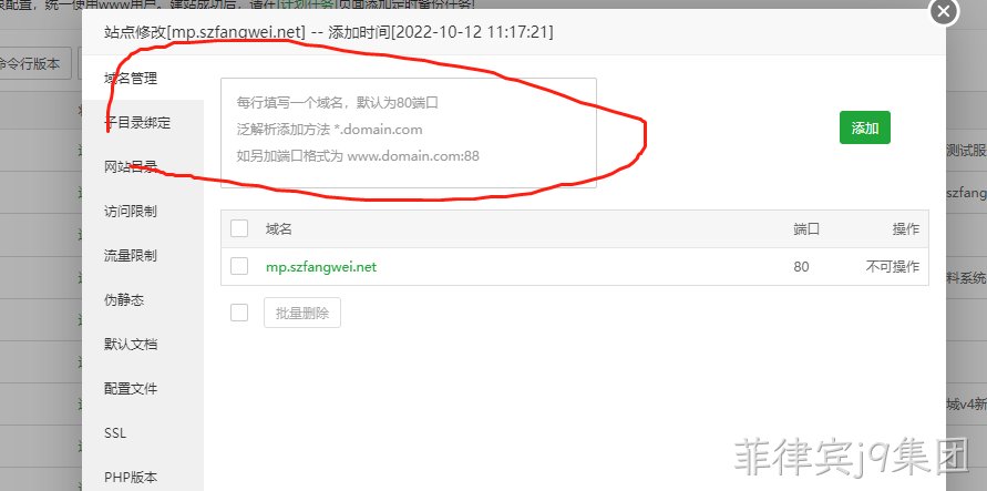 网站添加域名