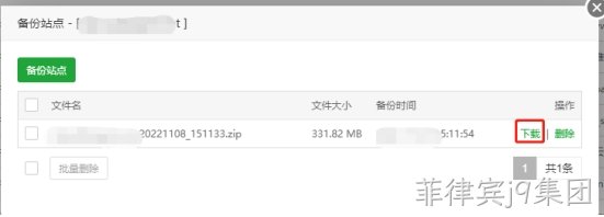 下载网站备份